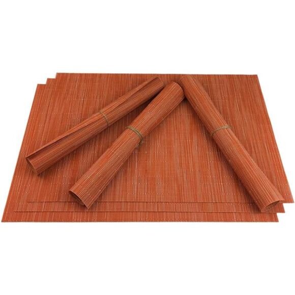 Placemats Set of 6 for Dining Table Heat-Resistant Washable Place Mats Woven - Picture 2 of 7